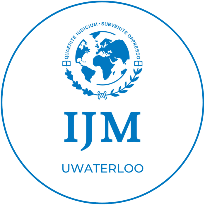 International Justice Mission UWaterloo (IJM UW) logo