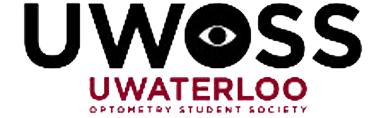 Logo of the University of Waterloo Optometry Student Society (UWOSS) featuring an eye symbol within the text, representing one of the many vibrant student organizations on campus.