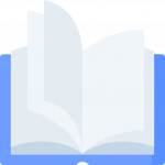 Open Book Icon Blue