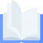 Open Book Icon Blue