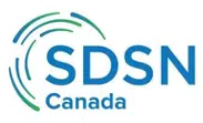 Logo of SDSN Canada featuring stylized green and blue circular lines and the text "SDSN Canada".