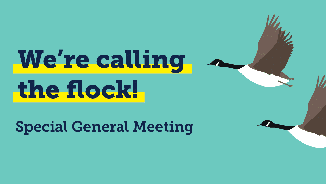 We're calling the flock! Special General Meeting