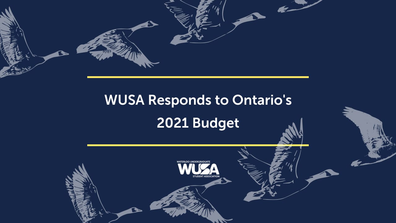 WUSA Responds to Ontario's 2021 Budget
