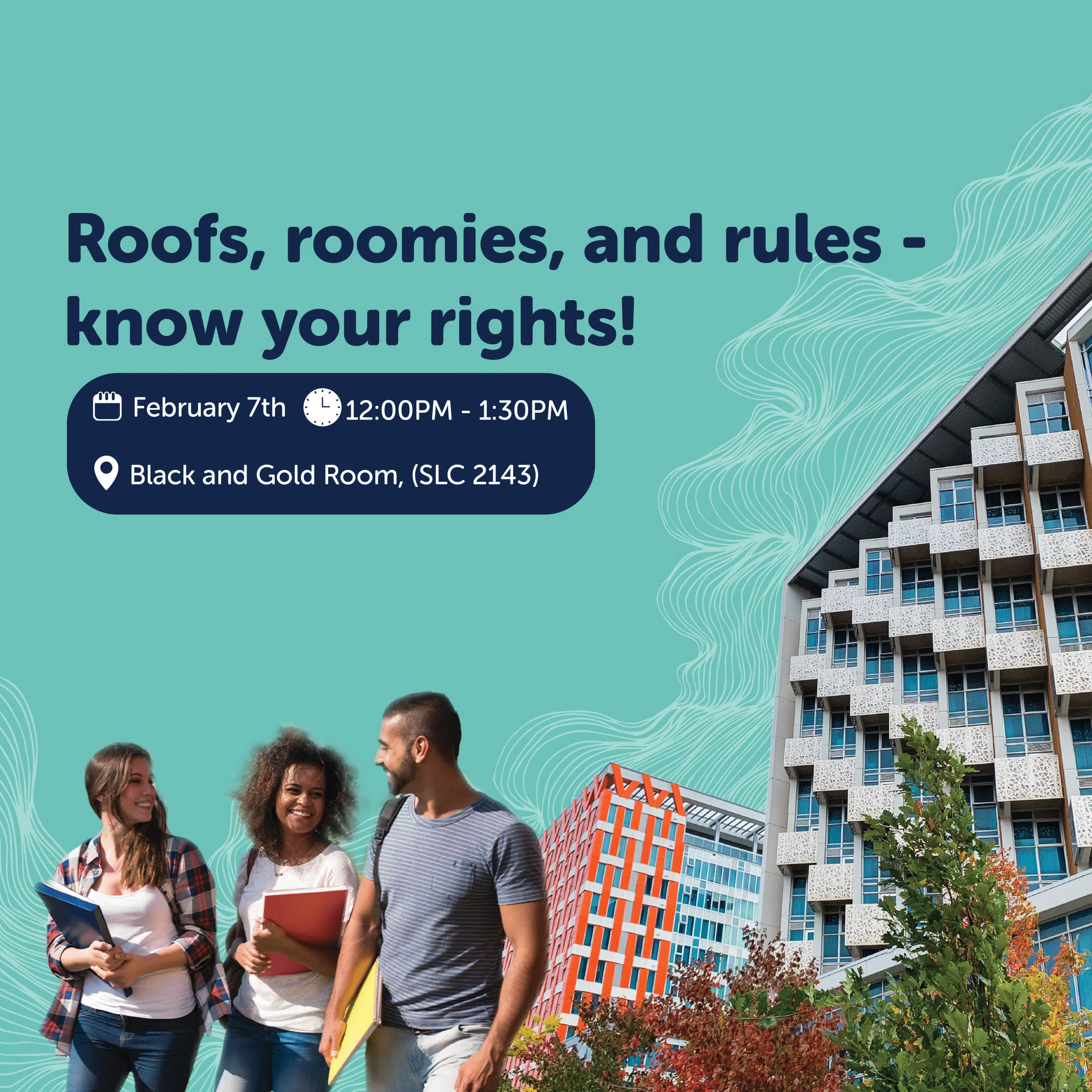 Roofs, roomies, and rules- know your rights! Advocacy event February 7th