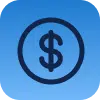 A blue square icon with rounded corners featuring a dark blue dollar sign ($) enclosed in a circle in the center. The background gradient transitions from a darker blue at the bottom to a lighter blue at the top.