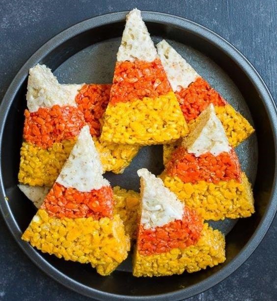 Candy Corn Rice Krispies