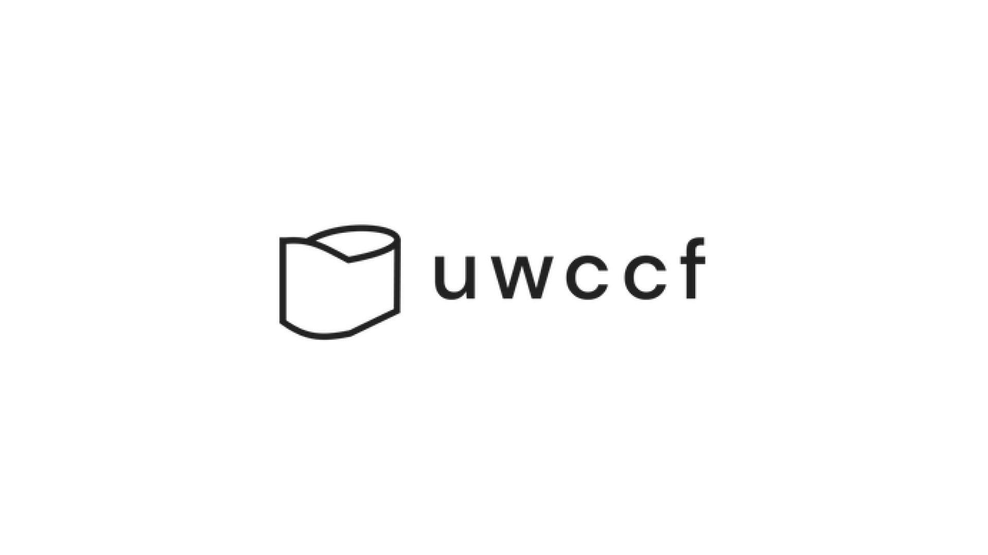 Minimalist logo featuring a stylized black icon and the text "UWCCF Grad Dinner 2025" on a pristine white background.