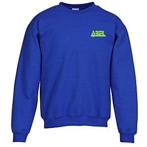 The Arts Orientation Crewneck is a royal blue sweatshirt featuring "ABEL" in bright green text on the left chest, perfect for showing off your Arts Orientation style.
