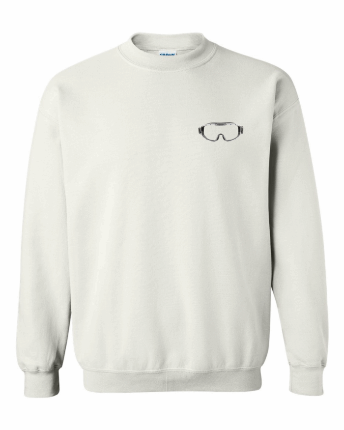 Light gray Science Orientation Hoodie (Copy) featuring a small ski goggles graphic on the left chest area.