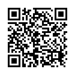 Black and white QR code on a white background.