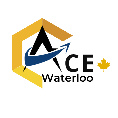 UW ACE Chapter Membership logo: stylized "A" inside a gold hexagon, maple leaf on the right—symbolizing affiliation with the UW ACE Chapter.