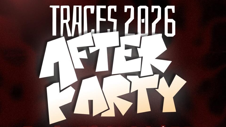 Empire Nightclub TRACES 2026 After-Party poster for ages 19+, February 14, 2026, featuring multiple music genres.